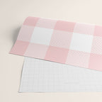 Baby Pink Buffalo Check Wrapping Paper Gallery Image 2