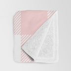 Baby Pink Buffalo Check Throw Blanket Gallery Image 3