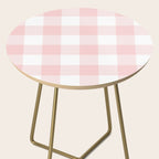 Baby Pink Buffalo Check Side Table Gallery Image 2