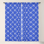 Bows & Ribbons Pattern XLVIII Bright Blue Window Curtain Gallery Image 5