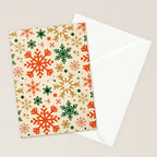 Snowflake Collection - Retro Palette Stationery Card Gallery Image 2