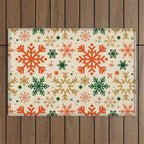 Snowflake Collection - Retro Palette Outdoor Rug Gallery Image 1