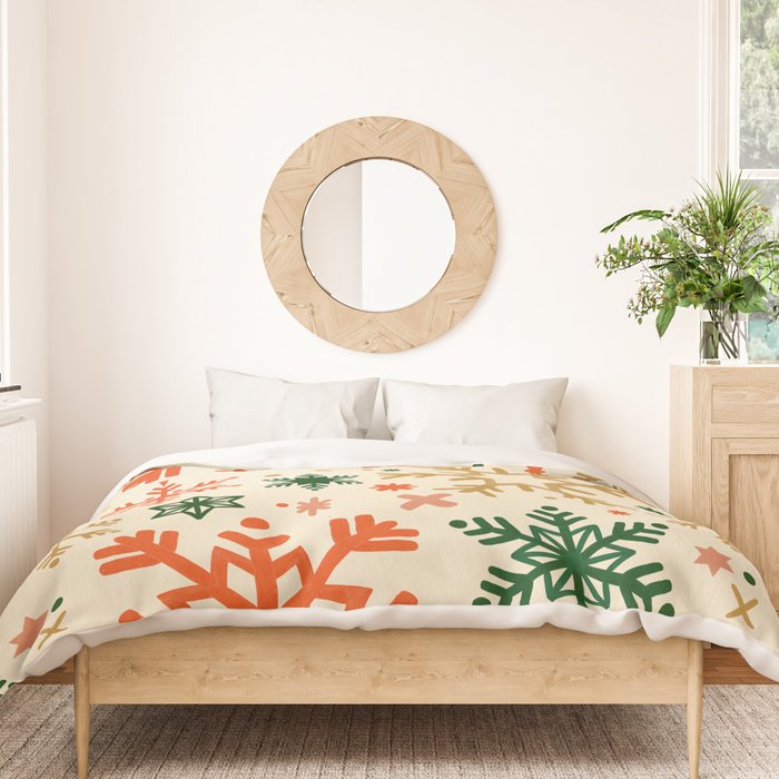 Snowflake Collection - Retro Palette Duvet Cover Gallery Image 3