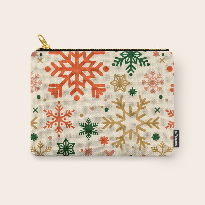 Snowflake Collection - Retro Palette Carry All Pouch Gallery Image 1