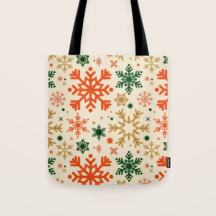Snowflake Collection - Retro Palette Tote Bag Gallery Image 1