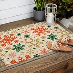 Snowflake Collection - Retro Palette Outdoor Rug Gallery Image 2