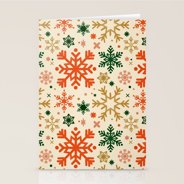 Snowflake Collection - Retro Palette Stationery Card Gallery Image 2