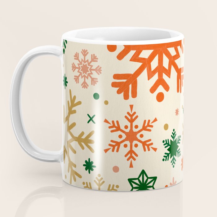 Snowflake Collection - Retro Palette Coffee Mug Gallery Image 3
