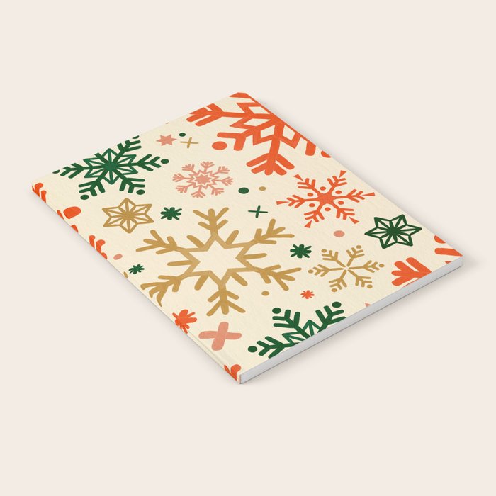 Snowflake Collection - Retro Palette Notebook
