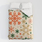 Snowflake Collection - Retro Palette Duvet Cover Gallery Image 6