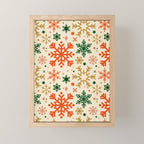 Snowflake Collection - Retro Palette Mini Art Print Gallery Image 1