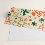 Snowflake Collection - Retro Palette Wrapping Paper Gallery Image 2