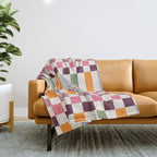Checker Grid - eclectic Throw Blanket Gallery Image 1
