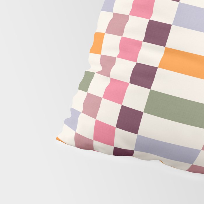 Checker Grid - eclectic Pillow Sham Gallery Image 4