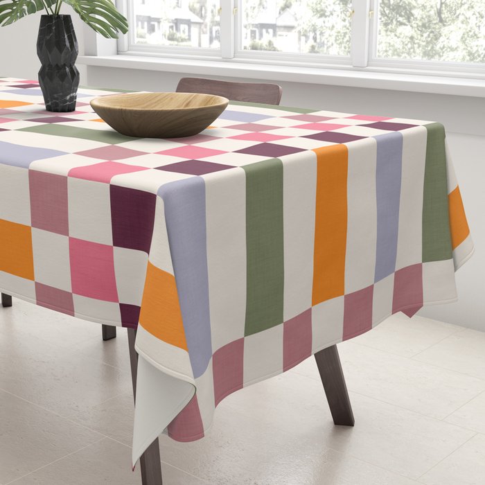 Checker Grid - eclectic Tablecloth Gallery Image 3