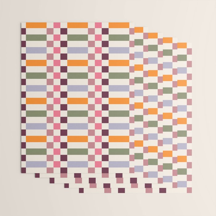 Checker Grid - eclectic Wrapping Paper Gallery Image 3