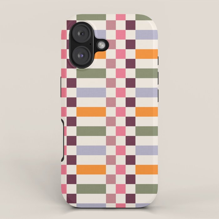 Checker Grid - eclectic iPhone Case Gallery Image 1