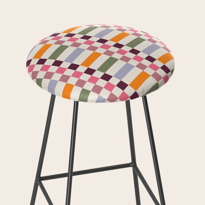 Checker Grid - eclectic Stool Gallery Image 2