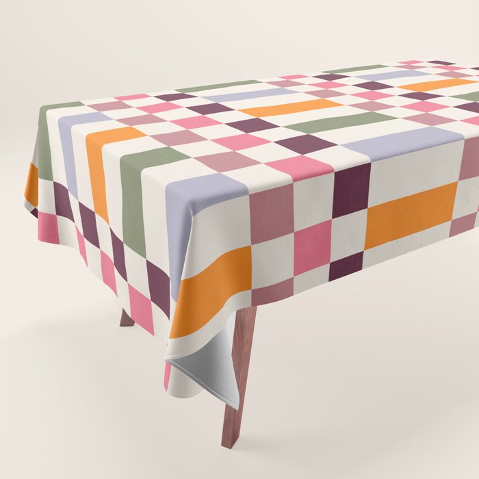 Checker Grid - eclectic Tablecloth Gallery Image 1