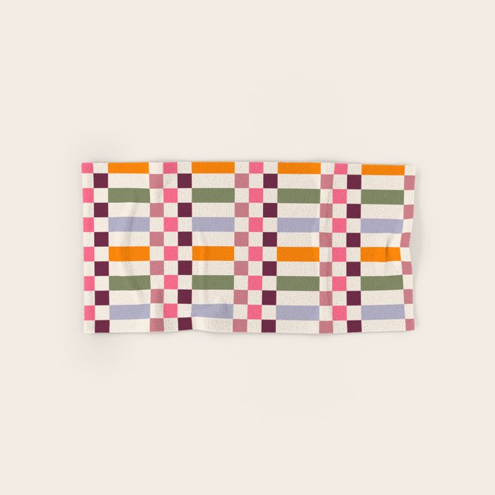 Checker Grid - eclectic Bath Towel Gallery Image 1