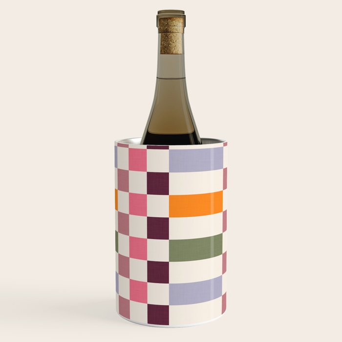 Checker Grid - eclectic Wine Chiller Gallery Image 2