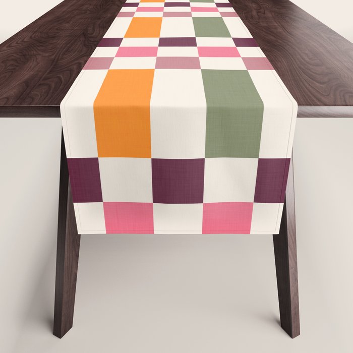 Checker Grid - eclectic Table Runner Gallery Image 1