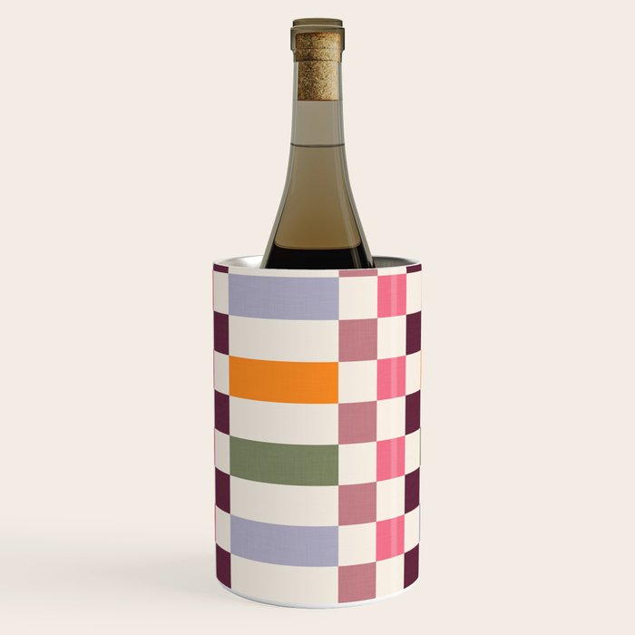 Checker Grid - eclectic Wine Chiller Gallery Image 3