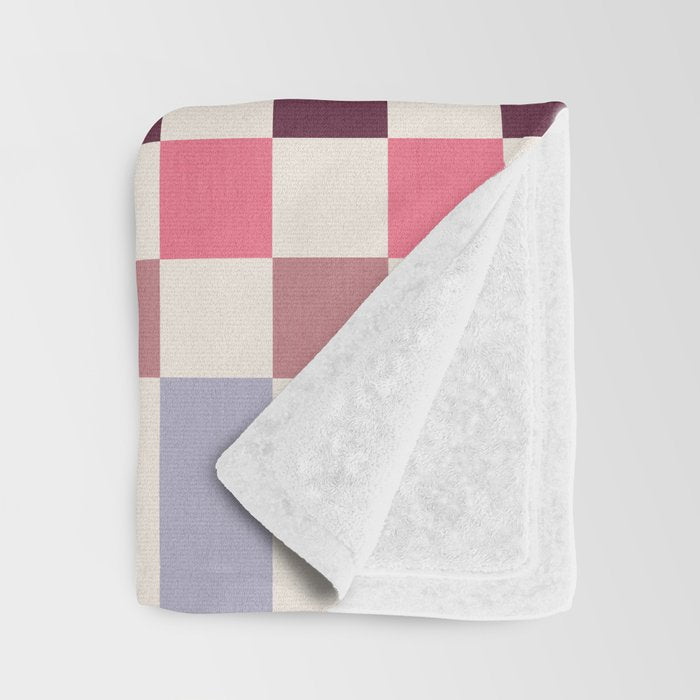 Checker Grid - eclectic Throw Blanket Gallery Image 3