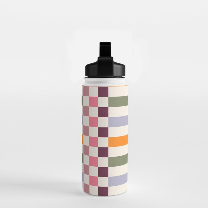 Checker Grid - eclectic Water Bottle Gallery Image 2