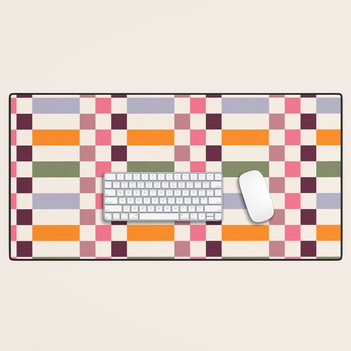 Checker Grid - eclectic Desk Mat Gallery Image 1