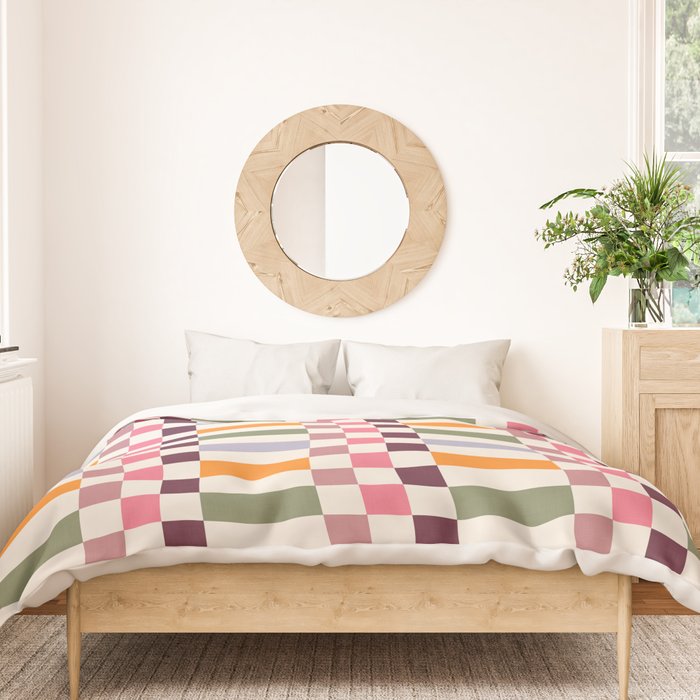 Checker Grid - eclectic Duvet Cover Gallery Image 3