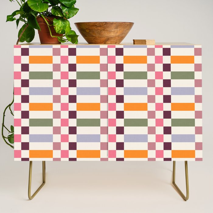 Checker Grid - eclectic Credenza Gallery Image 1