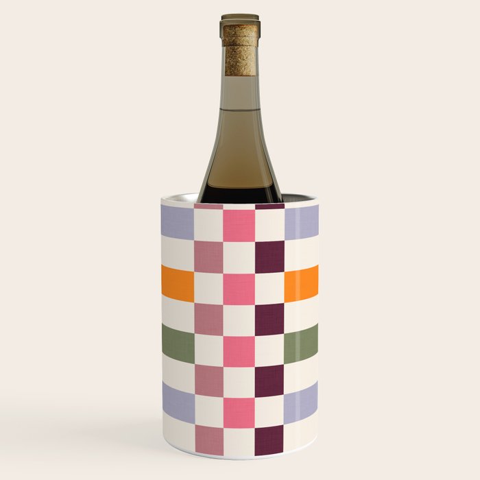 Checker Grid - eclectic Wine Chiller Gallery Image 1
