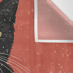 Black Cat 6 Wall Tapestry Gallery Image 3