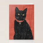 Black Cat 6 Stationery Card Gallery Image 2