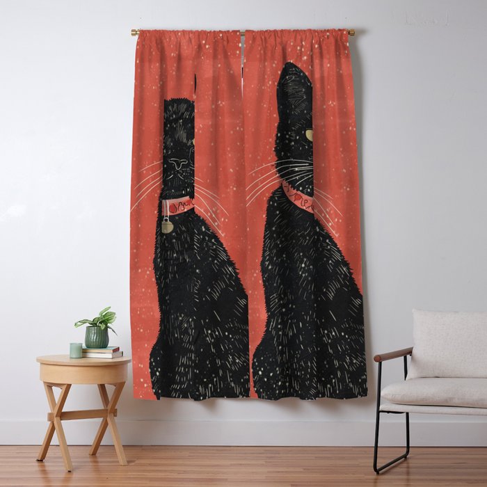 Black Cat 6 Window Curtain Gallery Image 5