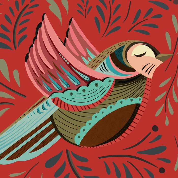 Peace Bird - Red Coffee Mug Gallery Image 2