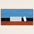 Autumn Sky Color field Abstract Mid Century Modern Minimalist  Desk Mat Gallery Image 1