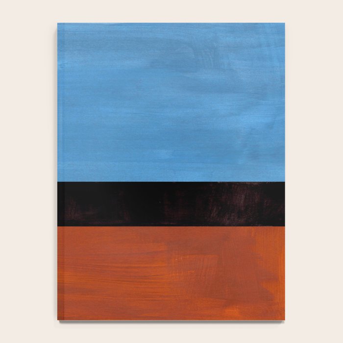 Autumn Sky Color field Abstract Mid Century Modern Minimalist  Notebook Gallery Image 4