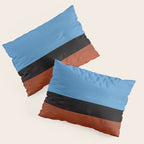 Autumn Sky Color field Abstract Mid Century Modern Minimalist  Pillow Sham Gallery Image 3