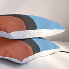 Autumn Sky Color field Abstract Mid Century Modern Minimalist  Pillow Sham Gallery Image 3