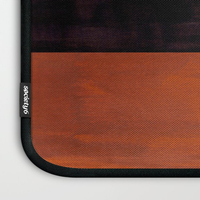 Autumn Sky Color field Abstract Mid Century Modern Minimalist  Laptop Sleeve Gallery Image 3
