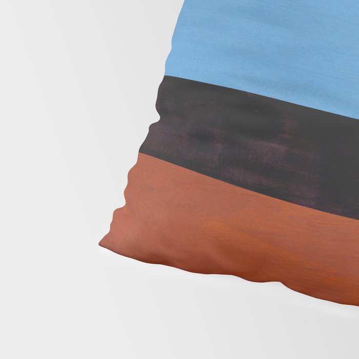 Autumn Sky Color field Abstract Mid Century Modern Minimalist  Pillow Sham Gallery Image 4