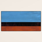 Autumn Sky Color field Abstract Mid Century Modern Minimalist  Desk Mat Gallery Image 3