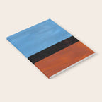 Autumn Sky Color field Abstract Mid Century Modern Minimalist  Notebook Gallery Image 2