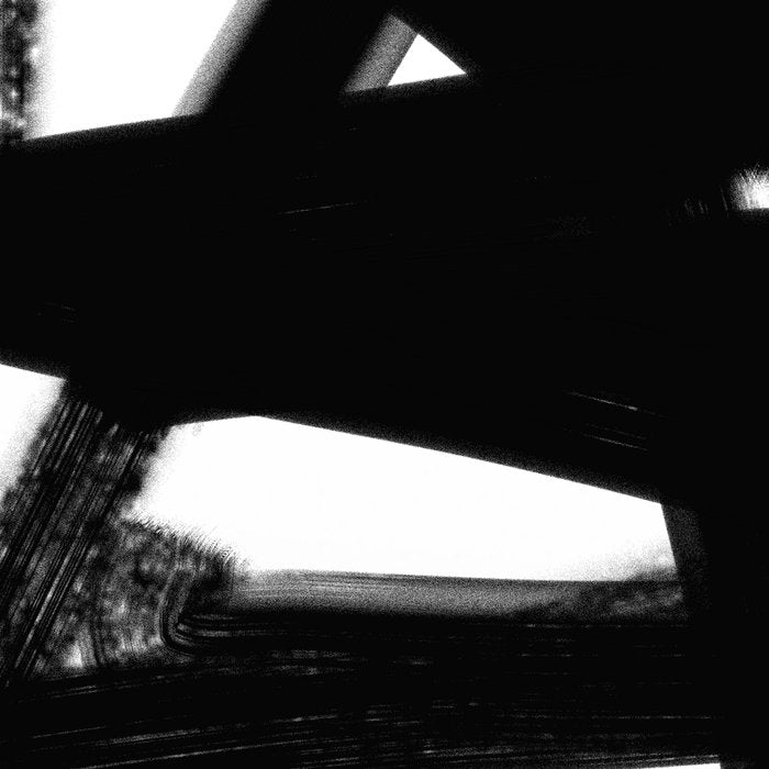 Thinking Out Loud - Black and white abstract painting, raw brush strokes Coffee Mug Gallery Image 2