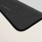 Thinking Out Loud - Black and white abstract painting, raw brush strokes Desk Mat Gallery Image 4