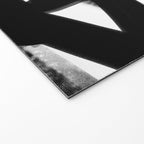 Thinking Out Loud - Black and white abstract painting, raw brush strokes Welcome Mat Gallery Image 2