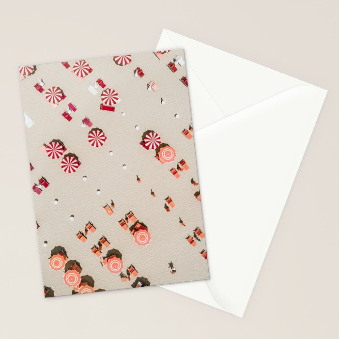 Aerial View of beach in Italy Stationery Card Gallery Image 2