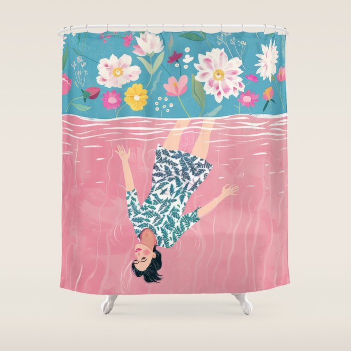 In the Garden of Her Mind Shower Curtain Gallery Image 1